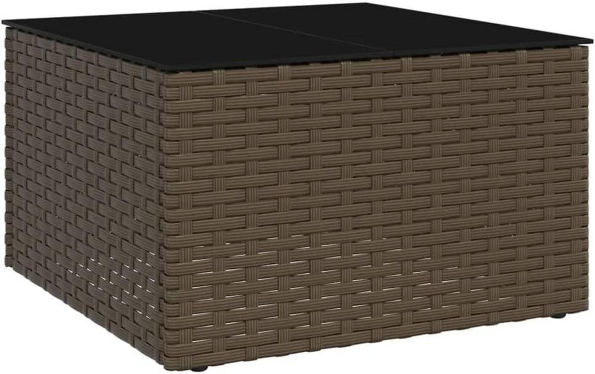 Gartenmöbel Lounge-Set mit Kissen Braun Poly Rattan