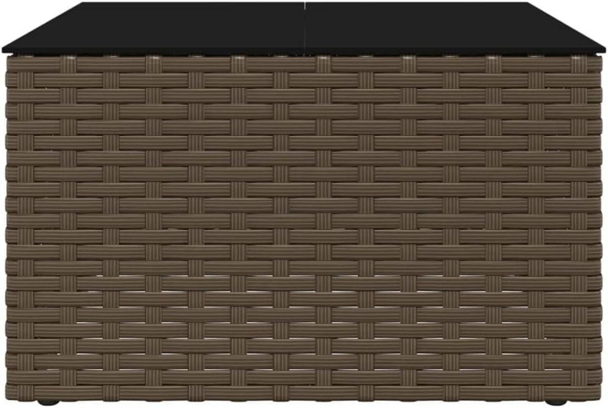 Gartenmöbel Set 2-TLG. Lounge-Set mit Kissen Braun Poly Rattan