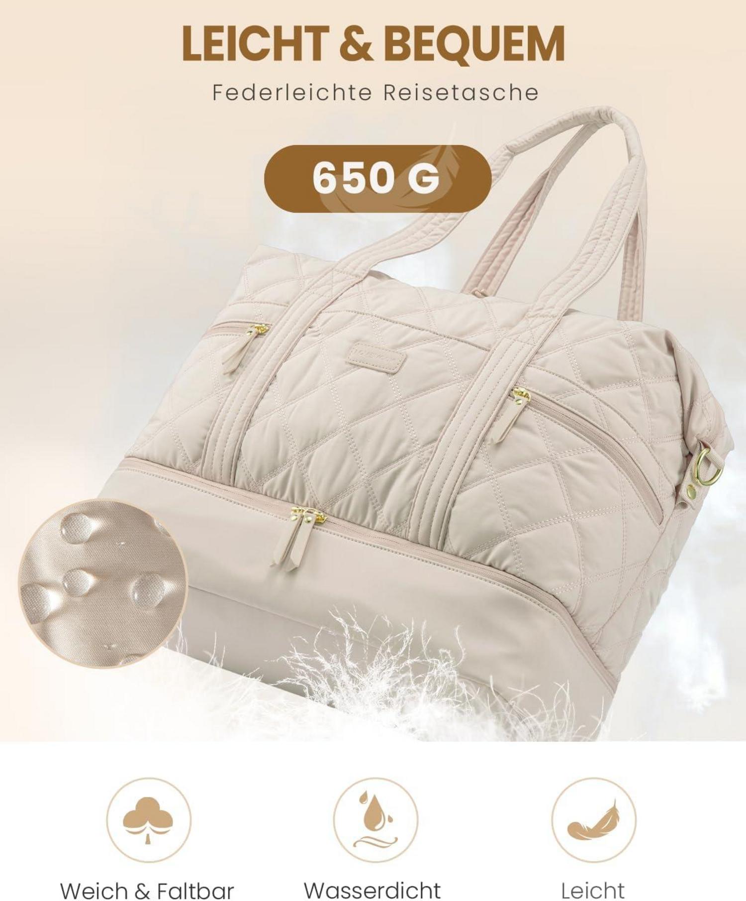 Große LOVEVOOK Reisetasche Damen Weekender Sporttasche Handgepäck mit Schuhfach
