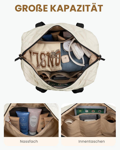 LOVEVOOK Reisetasche Damen Leicht Puffer Weekender Handgepäck Reise Gym