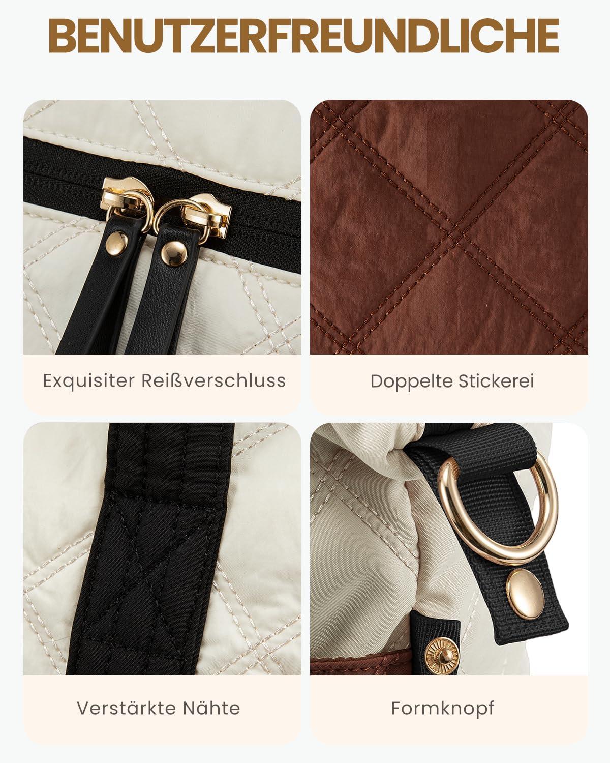 LOVEVOOK Reisetasche Damen Leicht Puffer Weekender Handgepäck Reise Gym