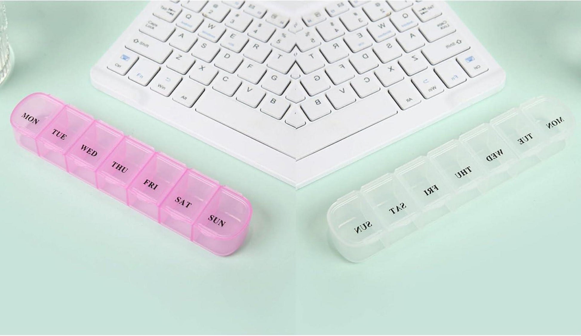 Wöchentliche Pillendose 7 Tage Tablettenorganizer Eleganz