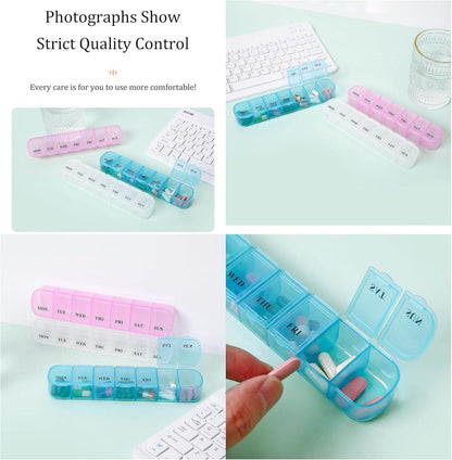 Wöchentliche Pillendose Organizer 7 Tage Vitamine Mattes Finish