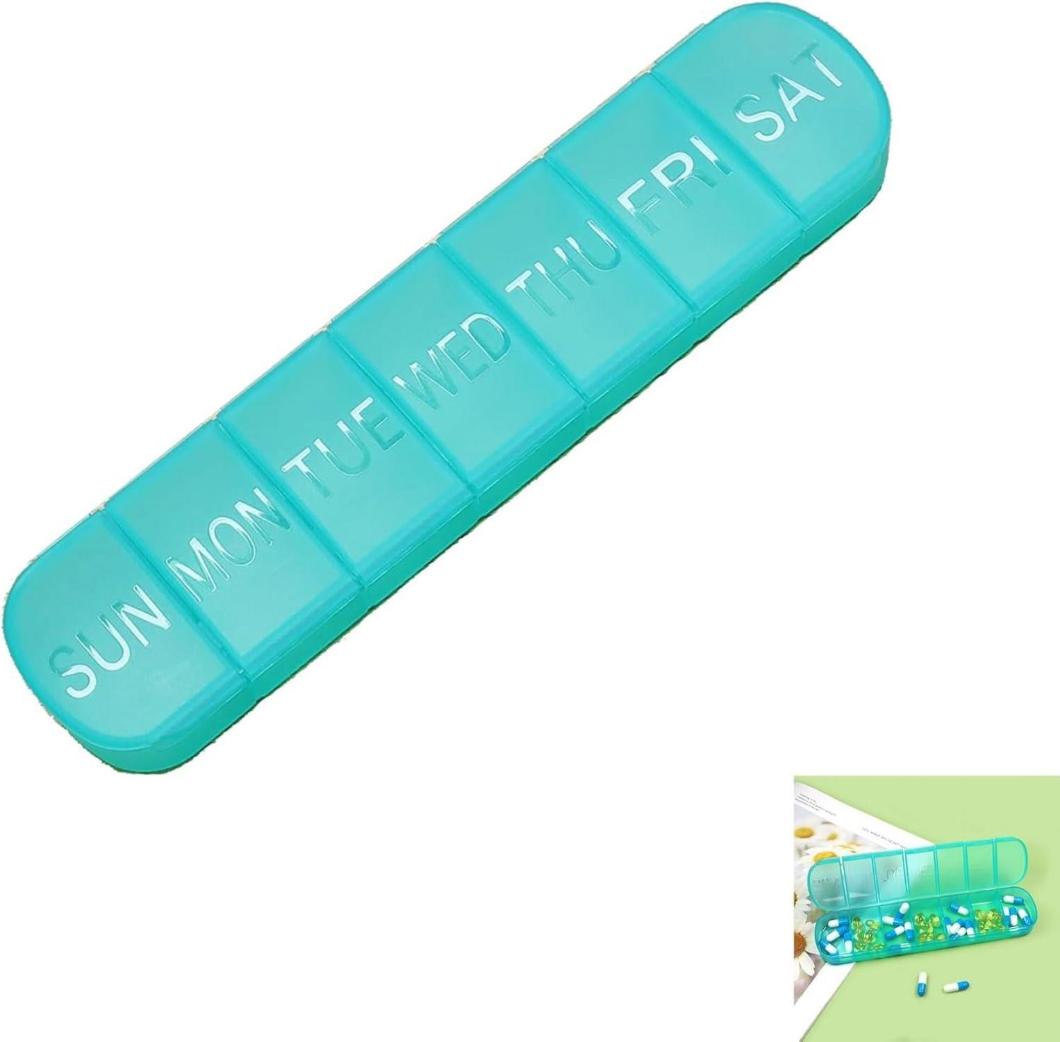 Wöchentliche Pillendose 7 Tage Tablettenorganizer Vitamin Organizer