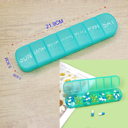 Große wöchentliche Pillendose 7 Tage für