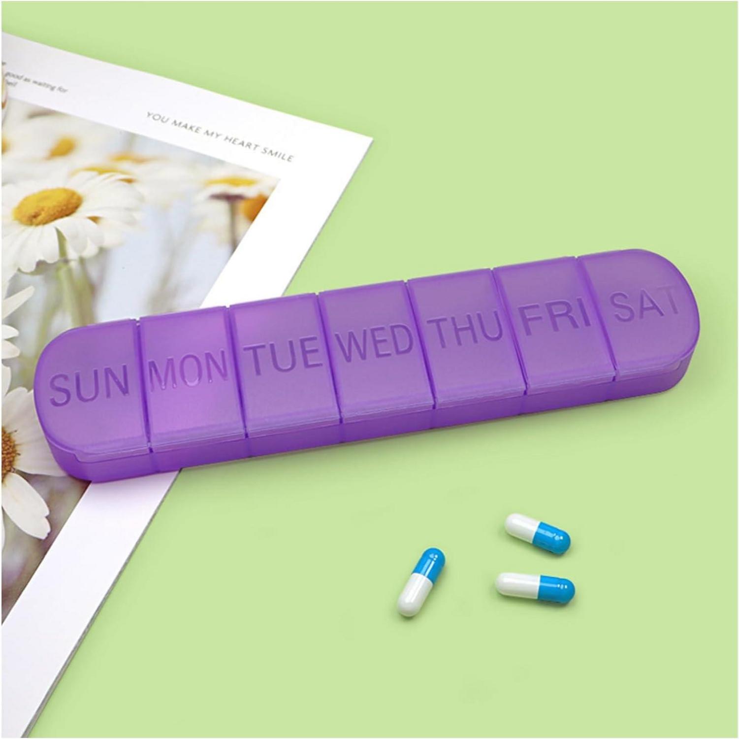 Wöchentliche Pillendose 7 Tage, Tablettenorganizer mit