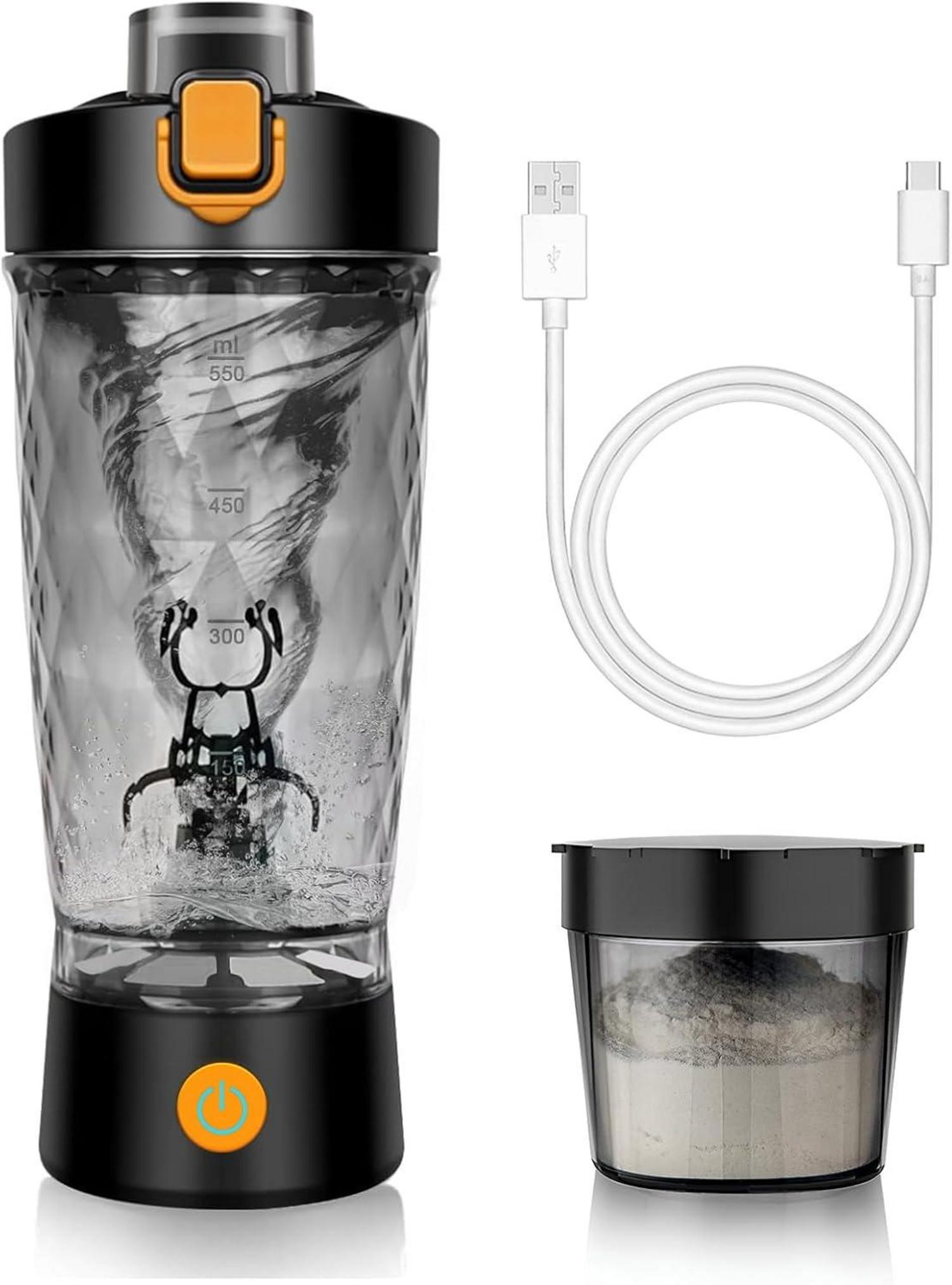 Elektrischer Protein-Shaker mit USB-C, BPA-frei, Tritan