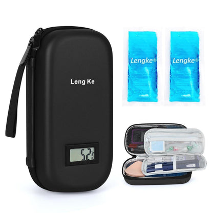 Insulin Kühltasche mit 2 Kühlakkus – Diabetes Reisetasche