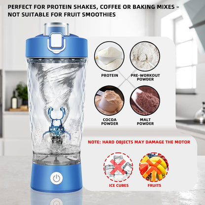 mountop Elektrischer Protein-Shaker 650ml USB-C Tritan BPA-frei