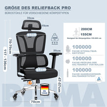 Ergonomischer Bürostuhl ReliefBack Pro 200KG mit