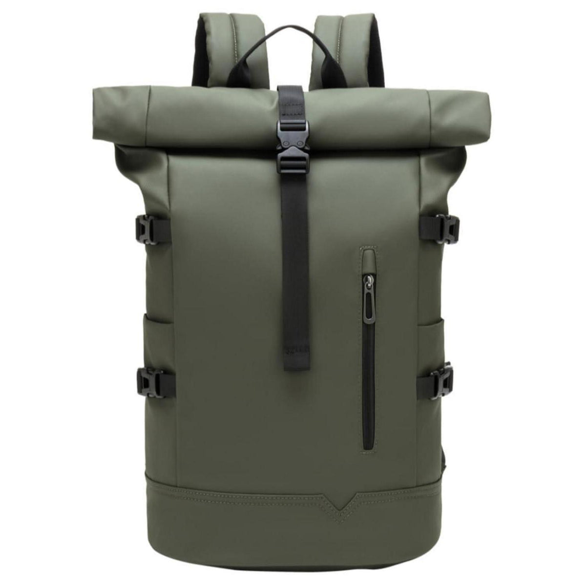 Rolltop Rucksack 33L Wasserdicht – Laptop & Fahrradrucksack Grün