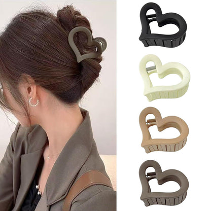 Haarklammern Herz-Design für Dickes Haar, 4 Stück