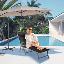 Klappbare Sonnenliege mit verstellbarer Rückenlehne