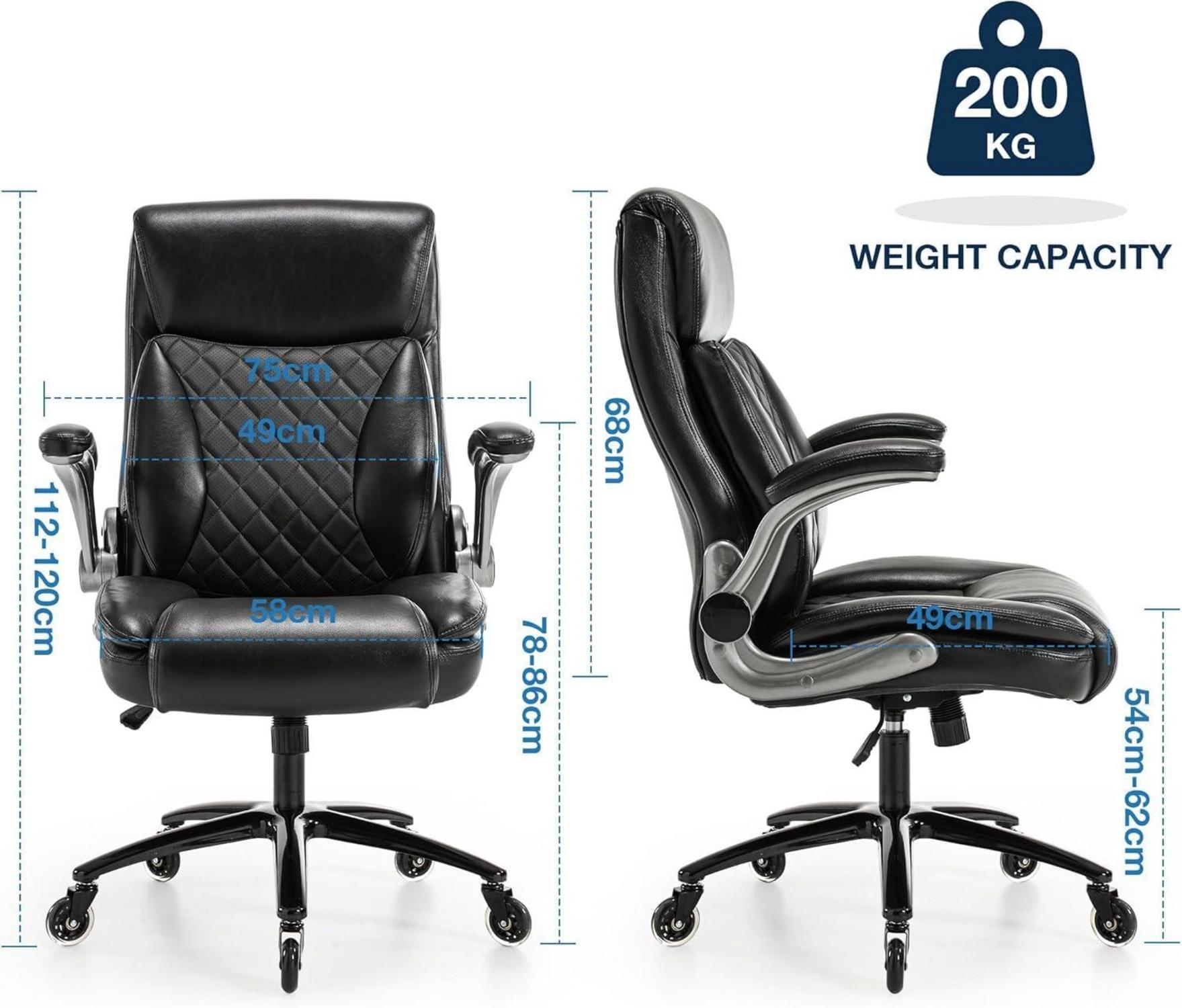 Ergonomischer Bürostuhl 200KG mit 3D Massagefunktion Rückenschmerzen