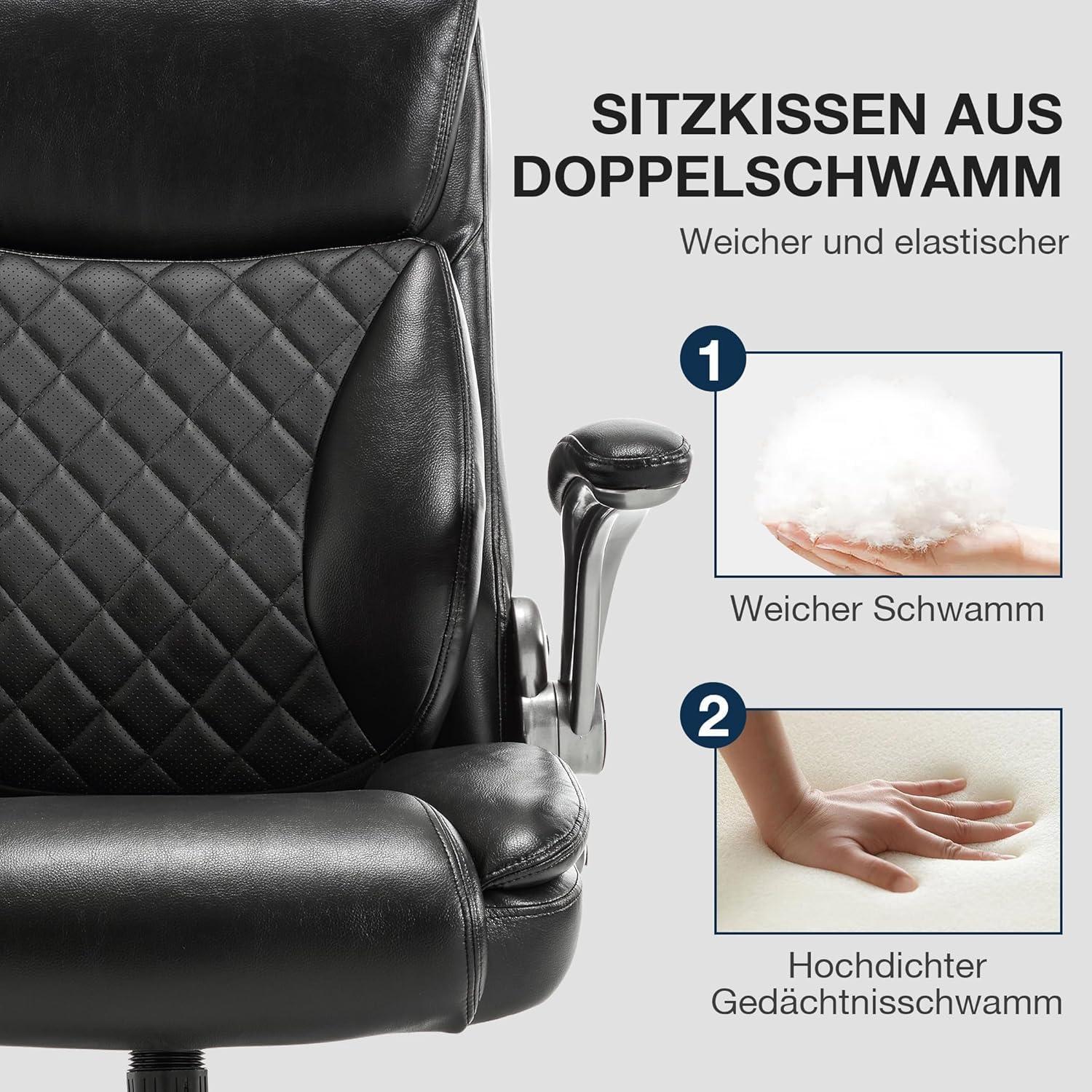 Fantasylab Bürostuhl 200KG 3D Massage ergonomisch Chefsessel