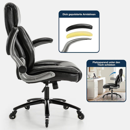 Fantasylab Bürostuhl 200KG mit 3D Massagefunktion und hoher Rückenlehne