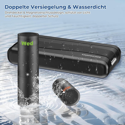 Tablettenbox 7 Tage Magnetisch für Vitamine und Medikamente