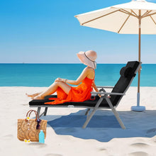 Klappbare Sonnenliege mit dickem