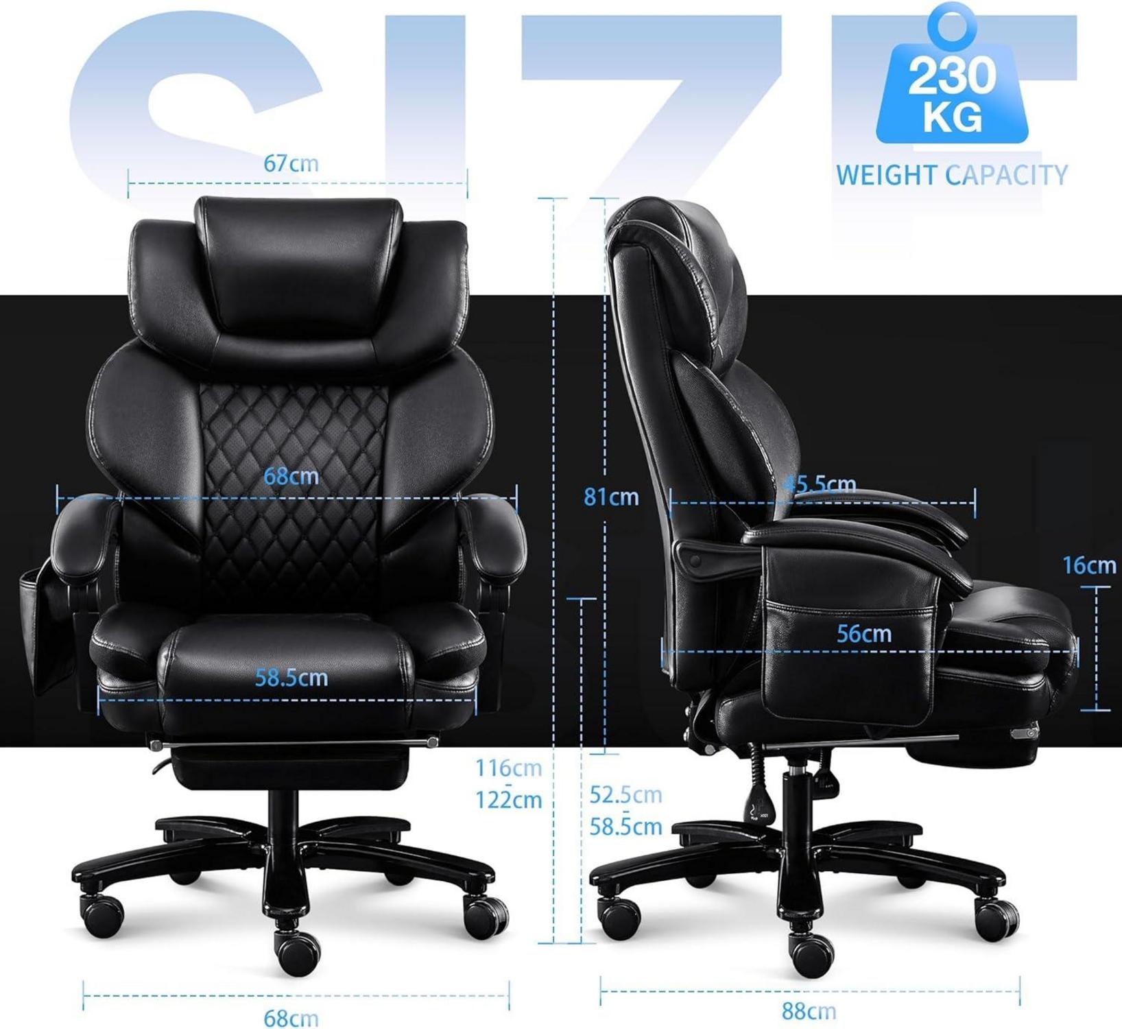 Fantasylab Bürostuhl 200KG Massagefunktion Ergonomisch