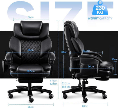 Fantasylab Bürostuhl 200KG Massagefunktion Ergonomisch