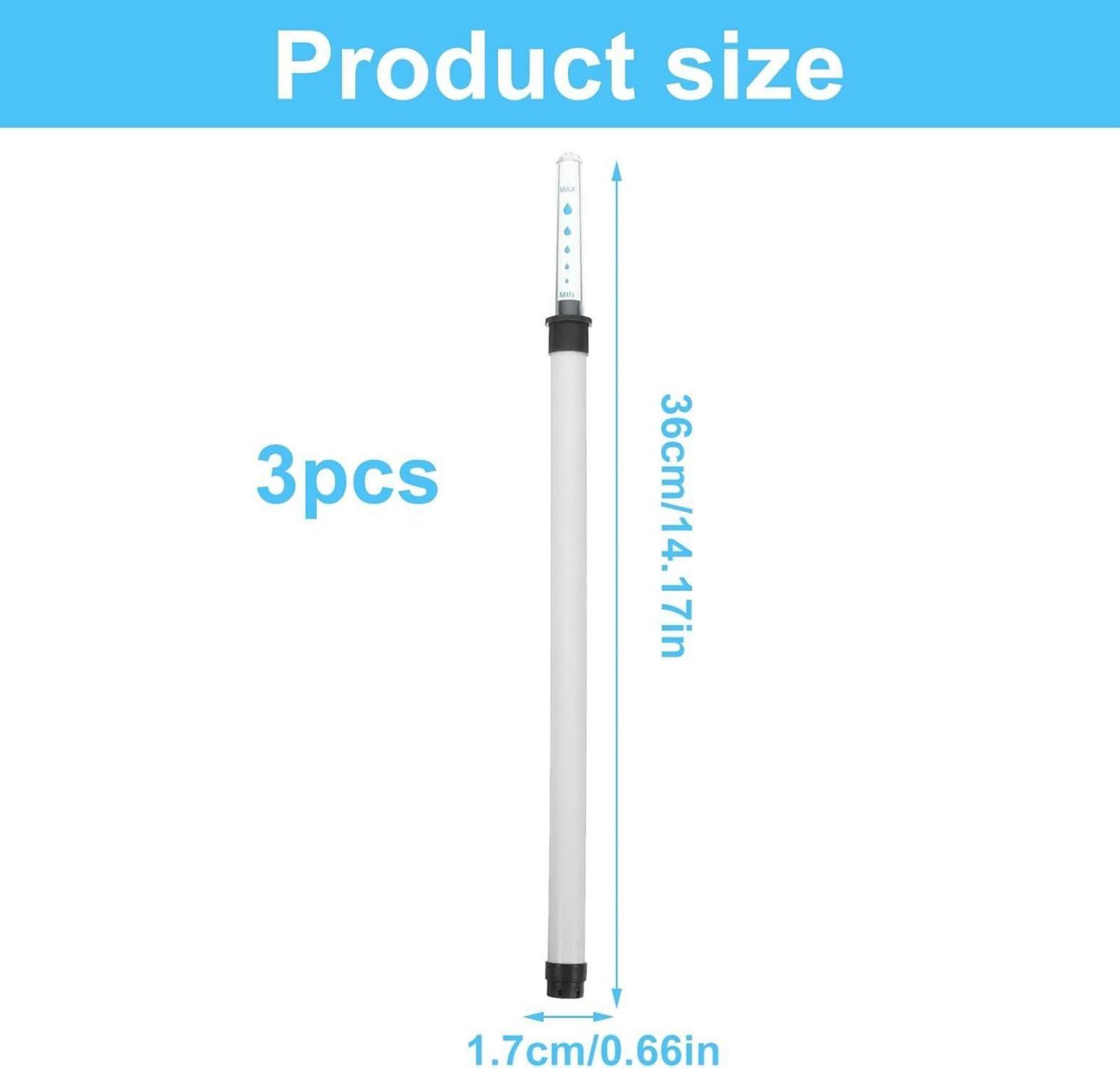 3er Set 36cm Wasserstandsanzeiger Pflanzen Zimmerpflanzen