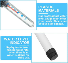 3er Set Wasserstandsanzeiger Pflanzen 36cm Gießanzeiger