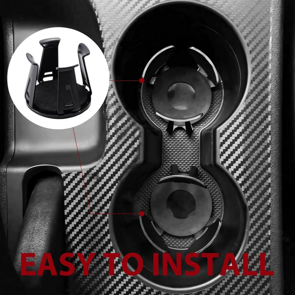 2x Auto Becherhalter Getränkehalter Selbstklebend Universal