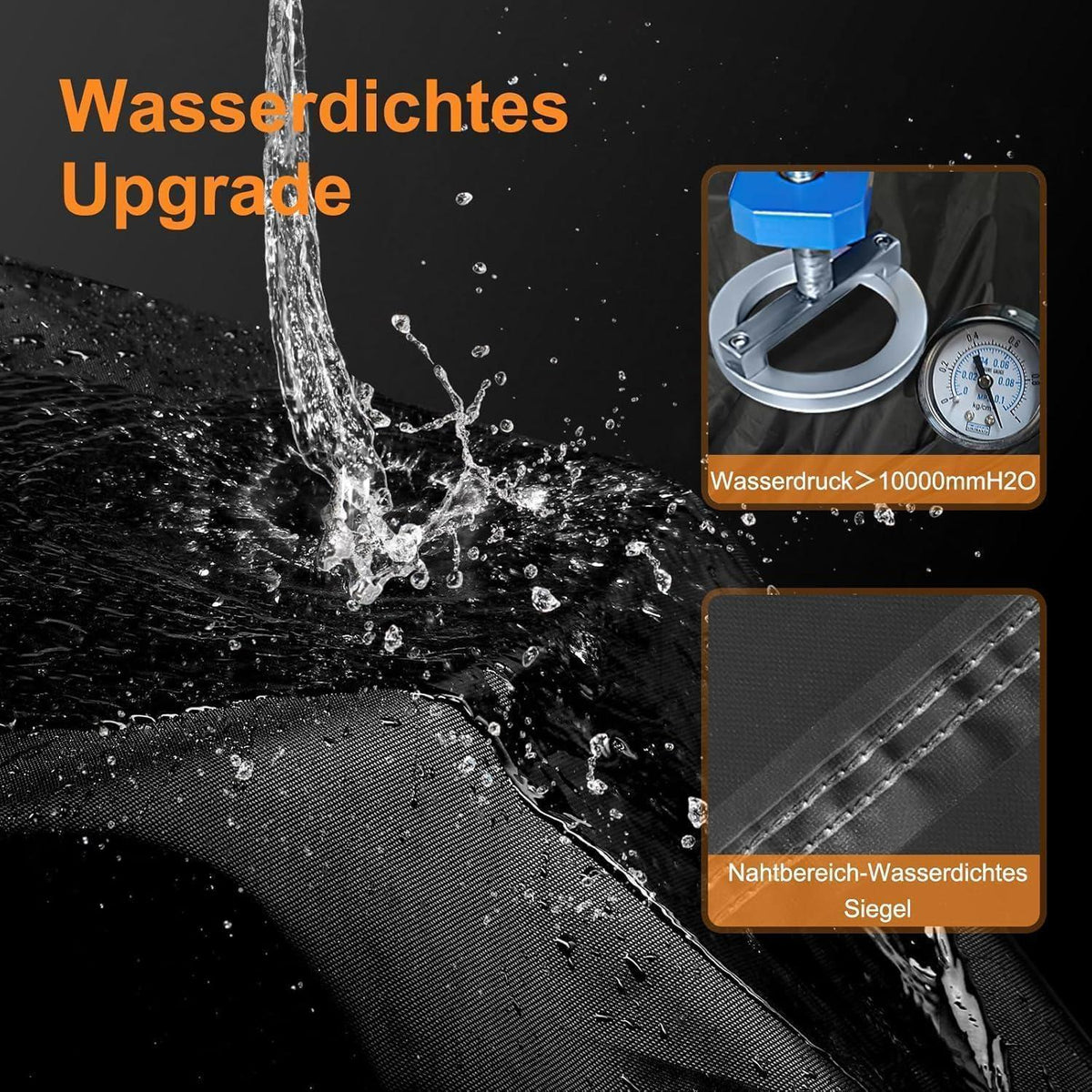 Wetterfeste Grillabdeckung 145x60x120cm 600D Oxford, Wasserdicht