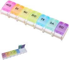 Tablettenbox 7 Tage Medikamentenbox Pillendose Fächer