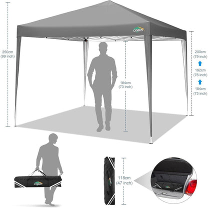 Faltpavillon 3x3m wasserdicht – Partyzelt für Garten & Strand