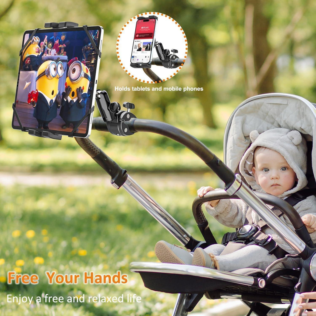 Tablet Halterung Fahrrad Motorrad – Robust & 360° drehbar