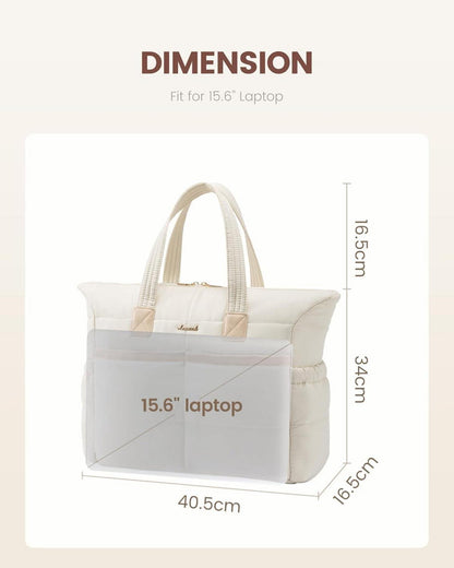LOVEVOOK Laptoptasche Damen 15,6 Zoll Wasserdicht Groß für Arbeit & Schule