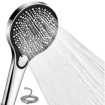 Hochdruck Duschkopf Set mit Schlauch & 3 Strahlarten