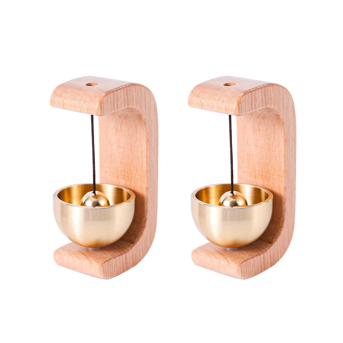 Holz Türklingel für Café & Haustür – 2er Set