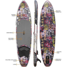 Aufblasbares SUP Board mit Zubehör, breit & stabil