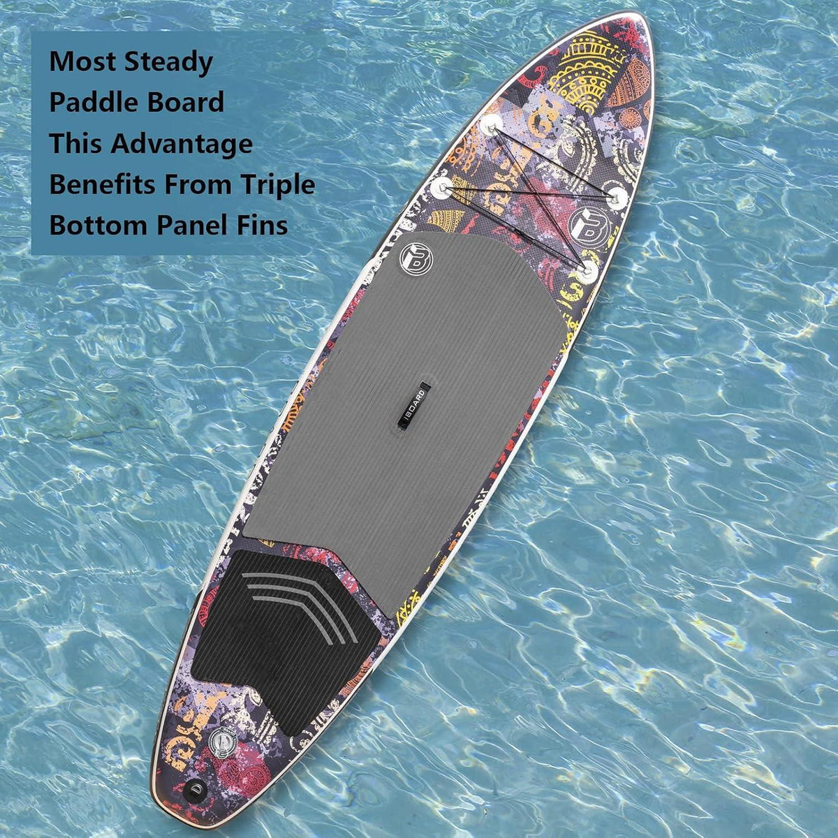 Aufblasbares SUP Board mit Zubehör, breit & stabil