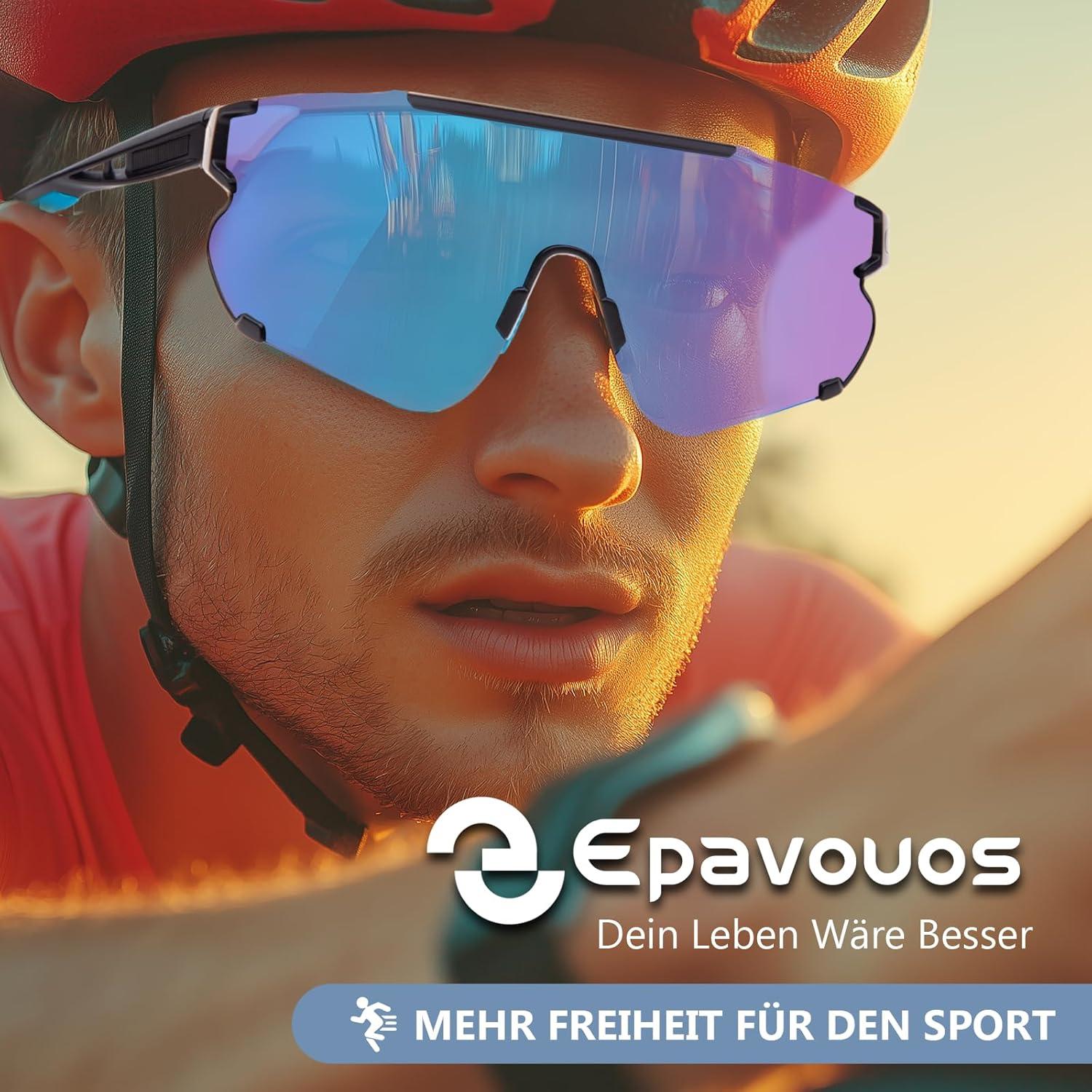 Polarisierte Sportbrille Sonnenbrille Fahrradbrille TR-Material UV400