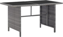 Willood Garten Lounge Set 8 Personen Poly Rattan Grau