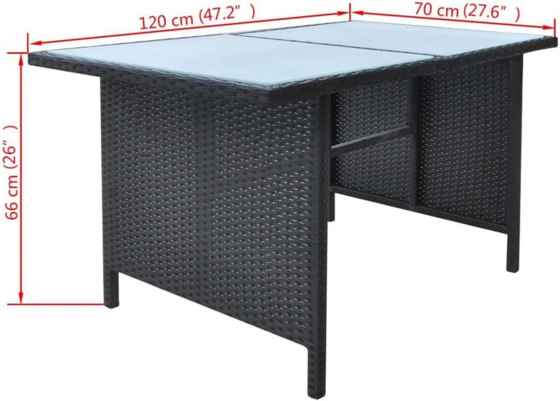 Poly Rattan Garten Lounge Set Schwarz 8 Personen inkl. Auflagen