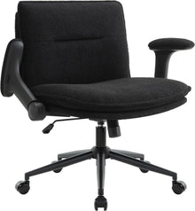 Ergonomischer Schreibtischstuhl Schwarz mit Armlehne & Rollen