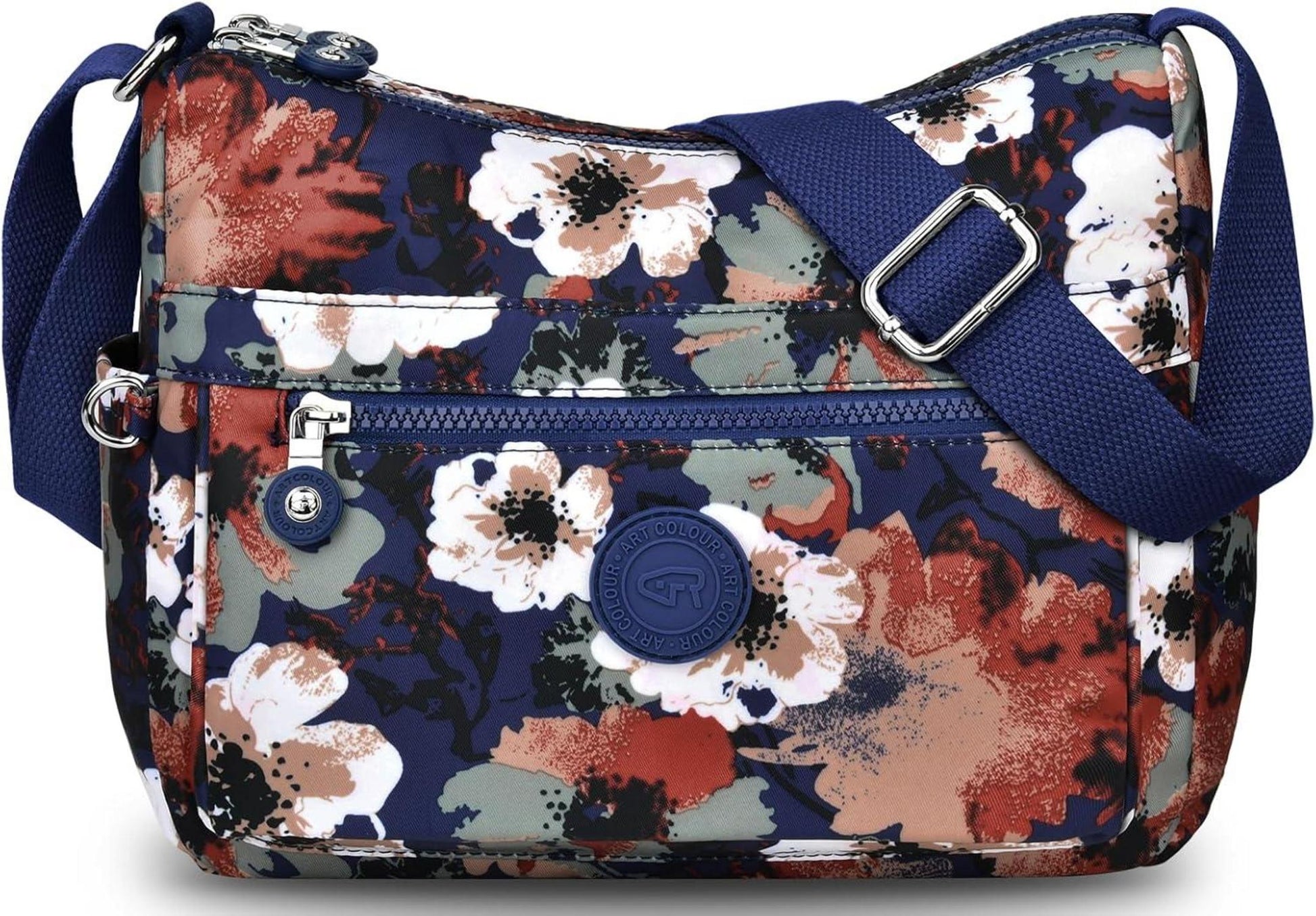 Umhängetasche Damen Nylon Crossbody Bag Wasserdicht Fächer Leichte