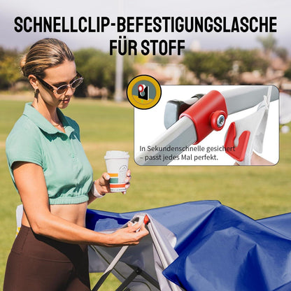 3x3m Faltpavillon wasserdicht mit Seitenwänden & UV-Schutz