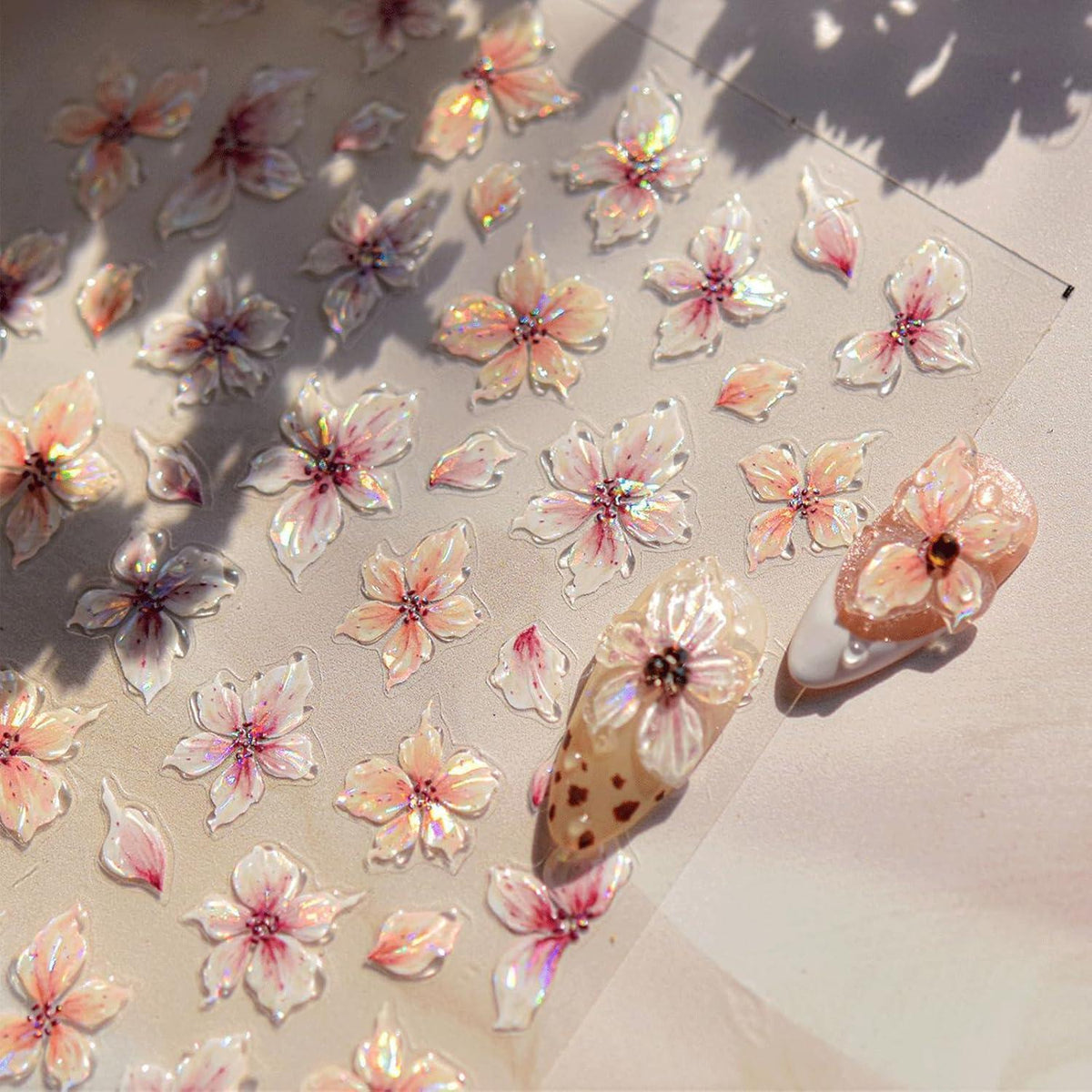 3D Nagelsticker Blumen – Nail Art Aufkleber für Sommerdesign