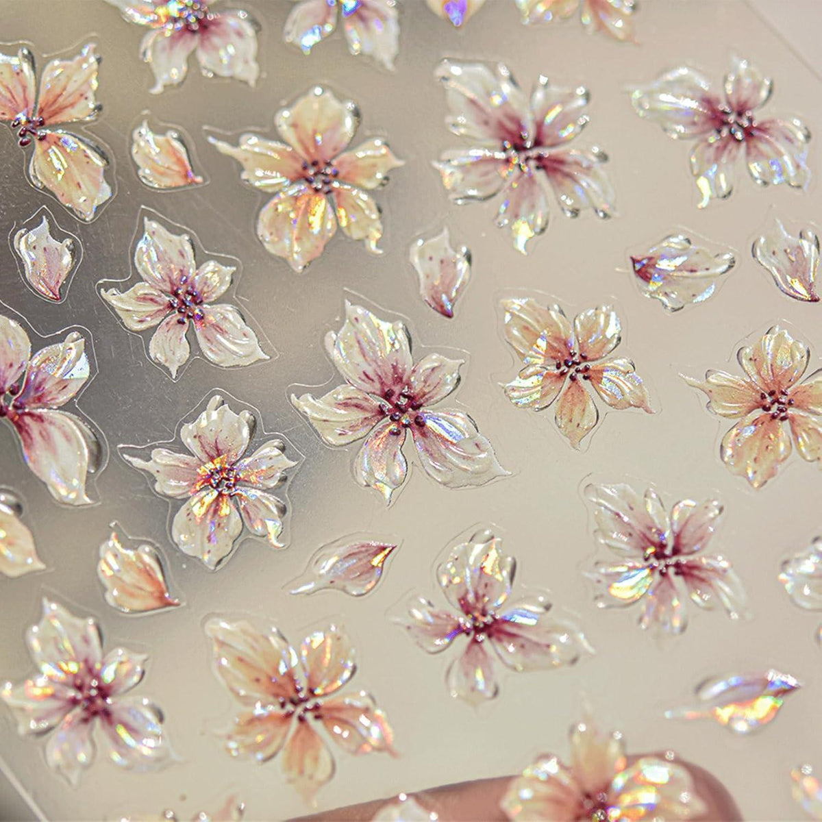 3D Nagelsticker Blumen – Nail Art Aufkleber für Sommerdesign