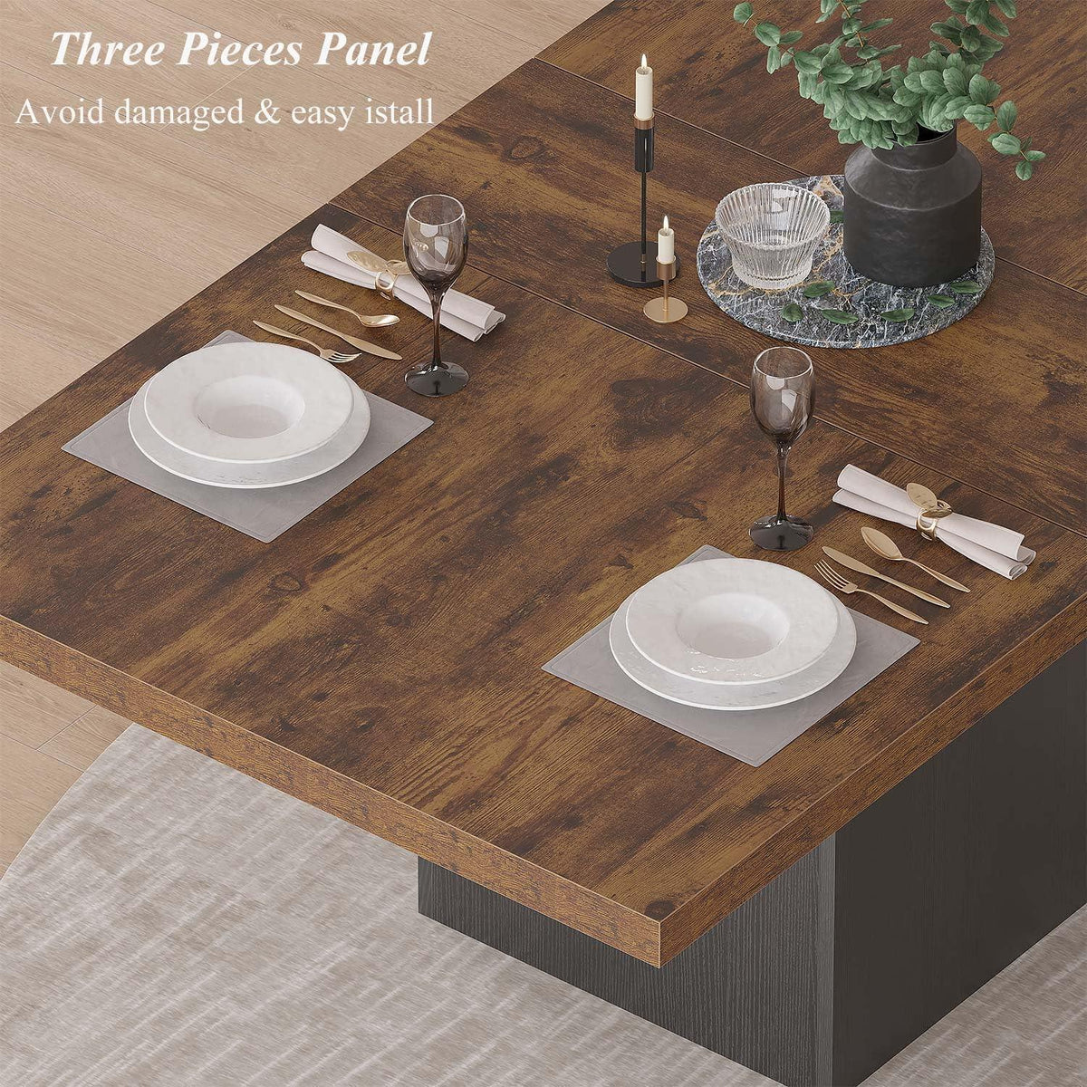 Esstisch Holz Industriell 180cm - Küchentisch für 6-8 Personen