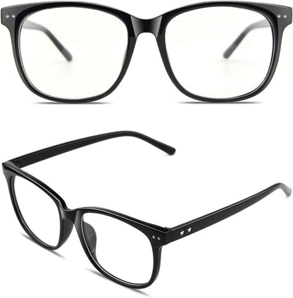 UV400 Designer Inspiriert Hornbrille Großer Rahmen mit wasserdichter