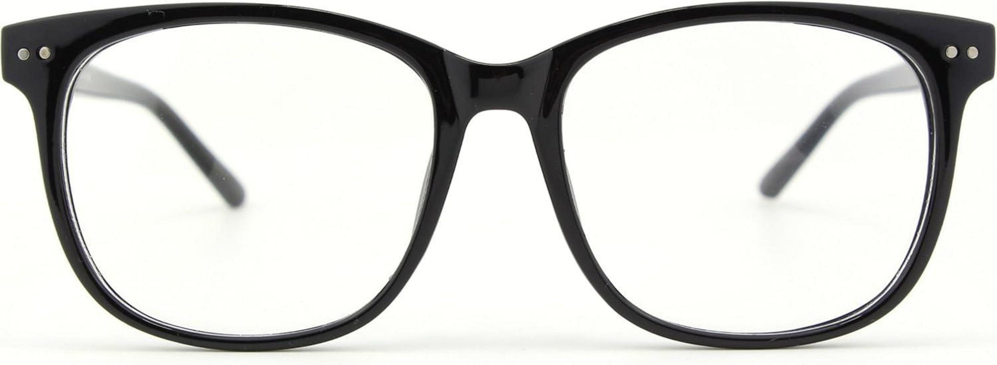 GQUEEN Hornbrille Großer Rahmen UV400 Tasche Mikrofaser Reinigungstuch