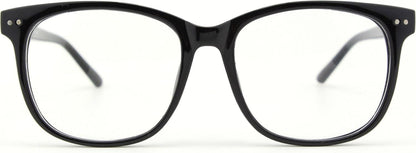 GQUEEN Hornbrille Großer Rahmen UV400 Tasche Mikrofaser Reinigungstuch