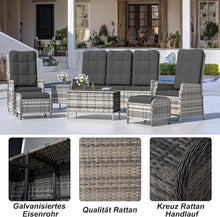 Trumbeak Polyrattan Lounge Set 5 Personen Gartenmöbel