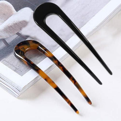 2er Set Französische Haarnadeln Groß Hair Pin Damen Mädchen